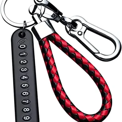 Key Ring With Phone Number
