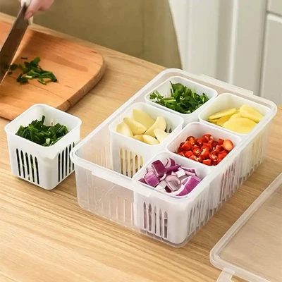 6 Grid Fridge Storage Box