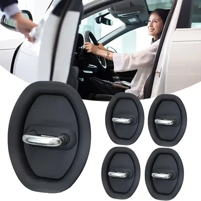 4 Pcs  Silicon  Car Door Lock Protective Cover